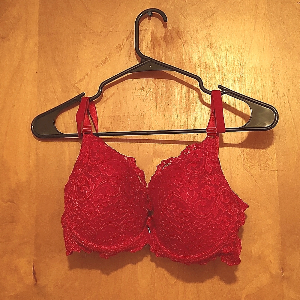 Sexy Lacey red bra